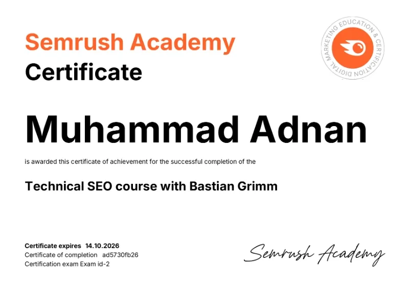 Technical SEO Course with Bastian Grimm — Semrush Academy